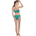 Green Denim Racer Front Bikini Set View2