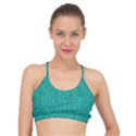 Green Denim Basic Training Sports Bra View1