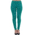 Green Denim Lightweight Velour Leggings View1