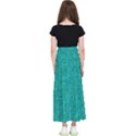 Green Denim Kids  Flared Maxi Skirt View2