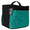 Green Denim Make Up Travel Bag (Small) View1