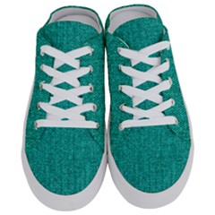 Green Denim Women s Half Slippers