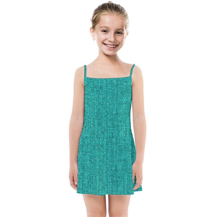 Green Denim Kids  Summer Sun Dress