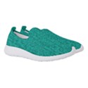 Green Denim Women s Slip On Sneakers View3