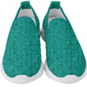 Green Denim Kids  Slip On Sneakers View1