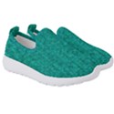 Green Denim Kids  Slip On Sneakers View3