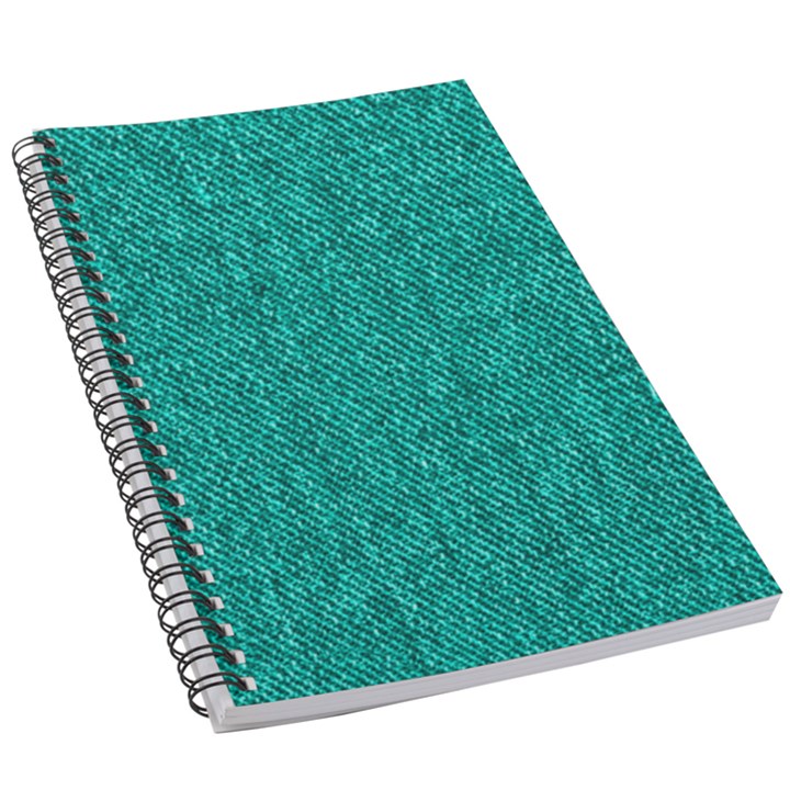 Green Denim 5.5  x 8.5  Notebook