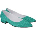 Green Denim Women s Low Heels View3