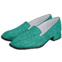 Green Denim Women s Classic Loafer Heels View2