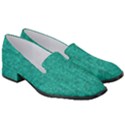 Green Denim Women s Classic Loafer Heels View3