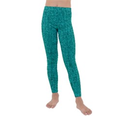 Green Denim Kids  Lightweight Velour Leggings