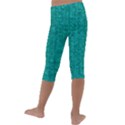 Green Denim Kids  Lightweight Velour Capri Leggings  View4