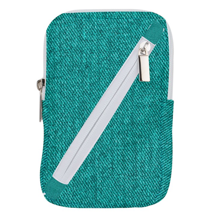 Green Denim Belt Pouch Bag (Large)