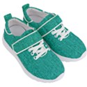 Green Denim Kids  Velcro Strap Shoes View3