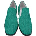 Green Denim Women Slip On Heel Loafers View1