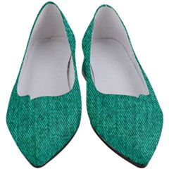 Green Denim Women s Block Heels 