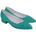 Green Denim Women s Block Heels  View3