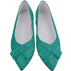 Green Denim Women s Bow Heels by ArtsyWishy