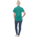 Green Denim Women s Short Sleeve Pocket Shirt View2