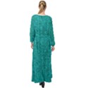 Green Denim Maxi Chiffon Beach Wrap View2