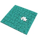 Green Denim Wooden Puzzle Square View2