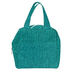 Green Denim Boxy Hand Bag