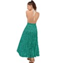 Green Denim Backless Maxi Beach Dress View2