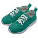 Green Denim Kids Athletic Shoes View2