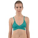 Green Denim Wrap Around Bikini Top View1