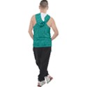 Yellow Denim Design  Men s Sleeveless Hoodie View2