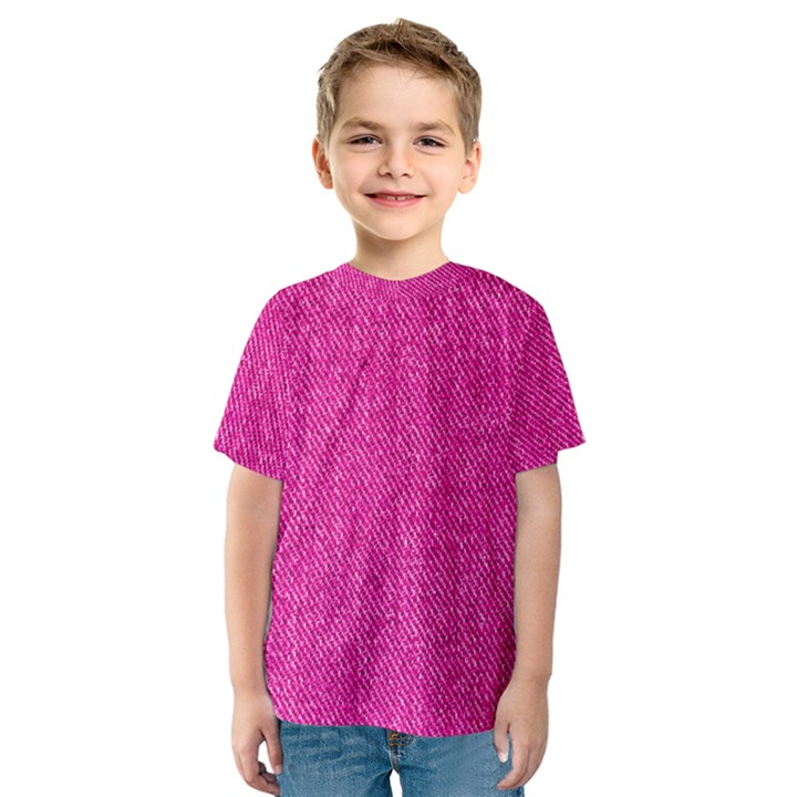 Pink Denim Design  Kids  Sport Mesh Tee