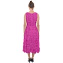 Pink Denim Design  Midi Tie-Back Chiffon Dress View2