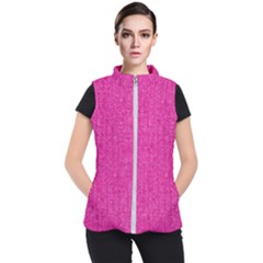 Pink Denim Design  Women s Puffer Vest by ArtsyWishy