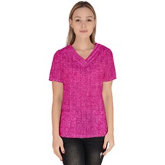 Pink Denim Design  Women s V-Neck Scrub Top