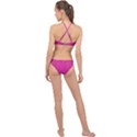 Pink Denim Design  High Neck Bikini Set View2