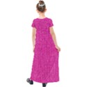 Pink Denim Design  Kids  Short Sleeve Maxi Dress View2