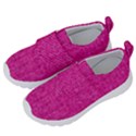 Pink Denim Design  Kids  Velcro No Lace Shoes View2