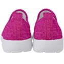 Pink Denim Design  Kids  Slip On Sneakers View4