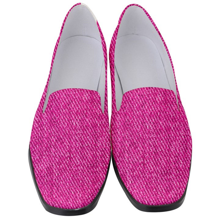 Pink Denim Design  Women s Classic Loafer Heels