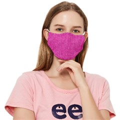 Pink Denim Design  Fitted Cloth Face Mask (Adult)