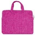 Pink Denim Design  Double Pocket Laptop Bag View1