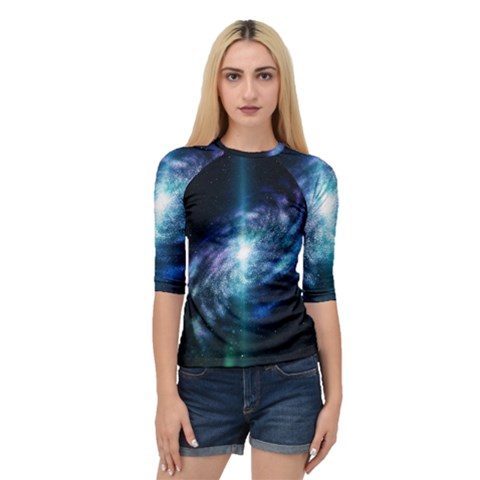 The Galaxy Quarter Sleeve Raglan Tee by ArtsyWishy