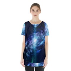 The Galaxy Skirt Hem Sports Top by ArtsyWishy