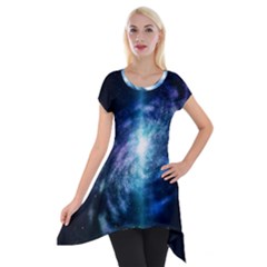 The Galaxy Short Sleeve Side Drop Tunic by ArtsyWishy