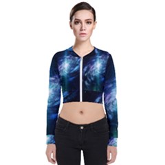 The Galaxy Long Sleeve Zip Up Bomber Jacket by ArtsyWishy