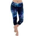 The Galaxy Lightweight Velour Capri Yoga Leggings View1