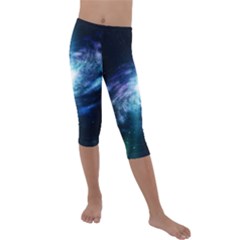 The Galaxy Kids  Lightweight Velour Capri Leggings  by ArtsyWishy