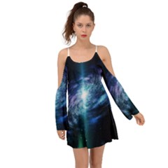 The Galaxy Kimono Sleeves Boho Dress by ArtsyWishy