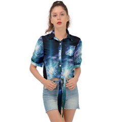 The Galaxy Tie Front Shirt  by ArtsyWishy