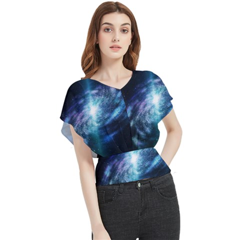 The Galaxy Butterfly Chiffon Blouse by ArtsyWishy